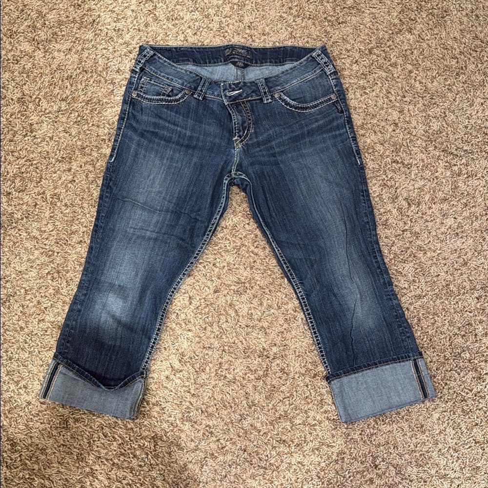Silver Jeans Blue Cropped Denim